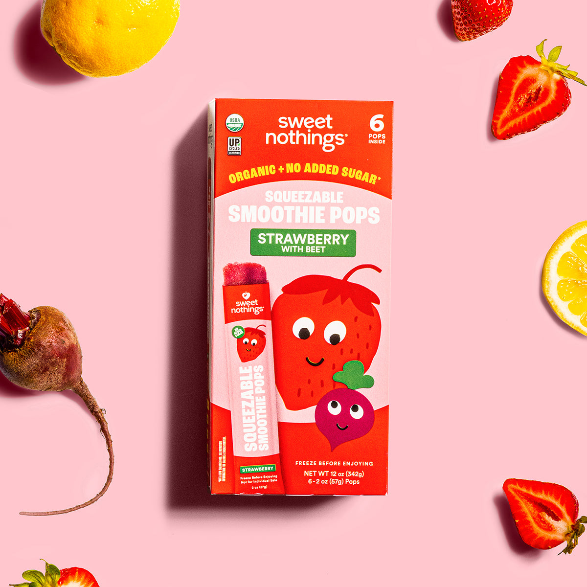 Strawberry Beet Squeezable Smoothie Pops – Sweet Nothings