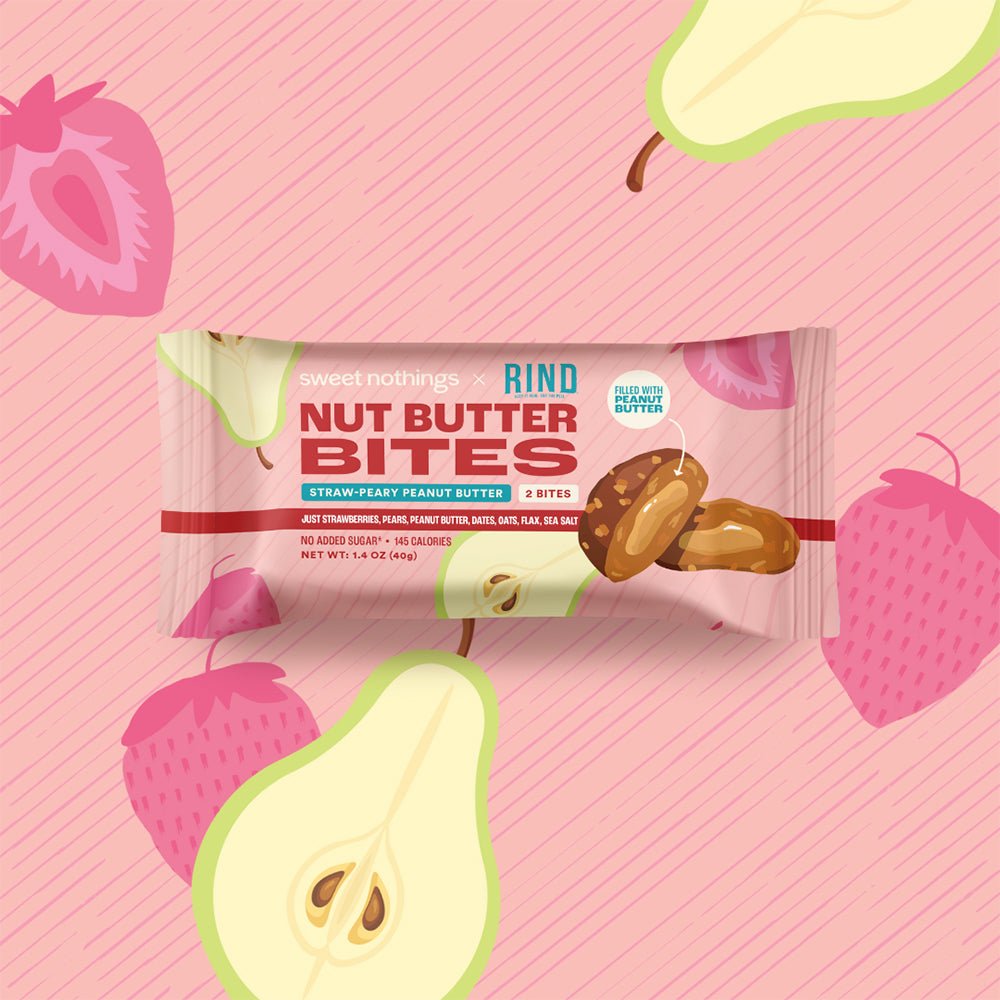 Sweet Nothings, Apple Cinnamon, USDA Organic Nut Butter Bites Protein Bar,  Nut & Date Snack, Filled with Peanut Butter, 12-2 Bite Value Packs - No