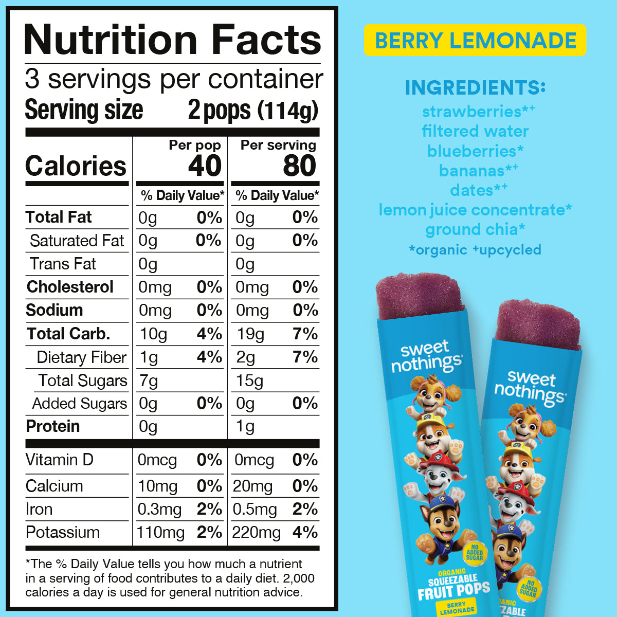 Berry Lemonade PAW Patrol Pops – Sweet Nothings