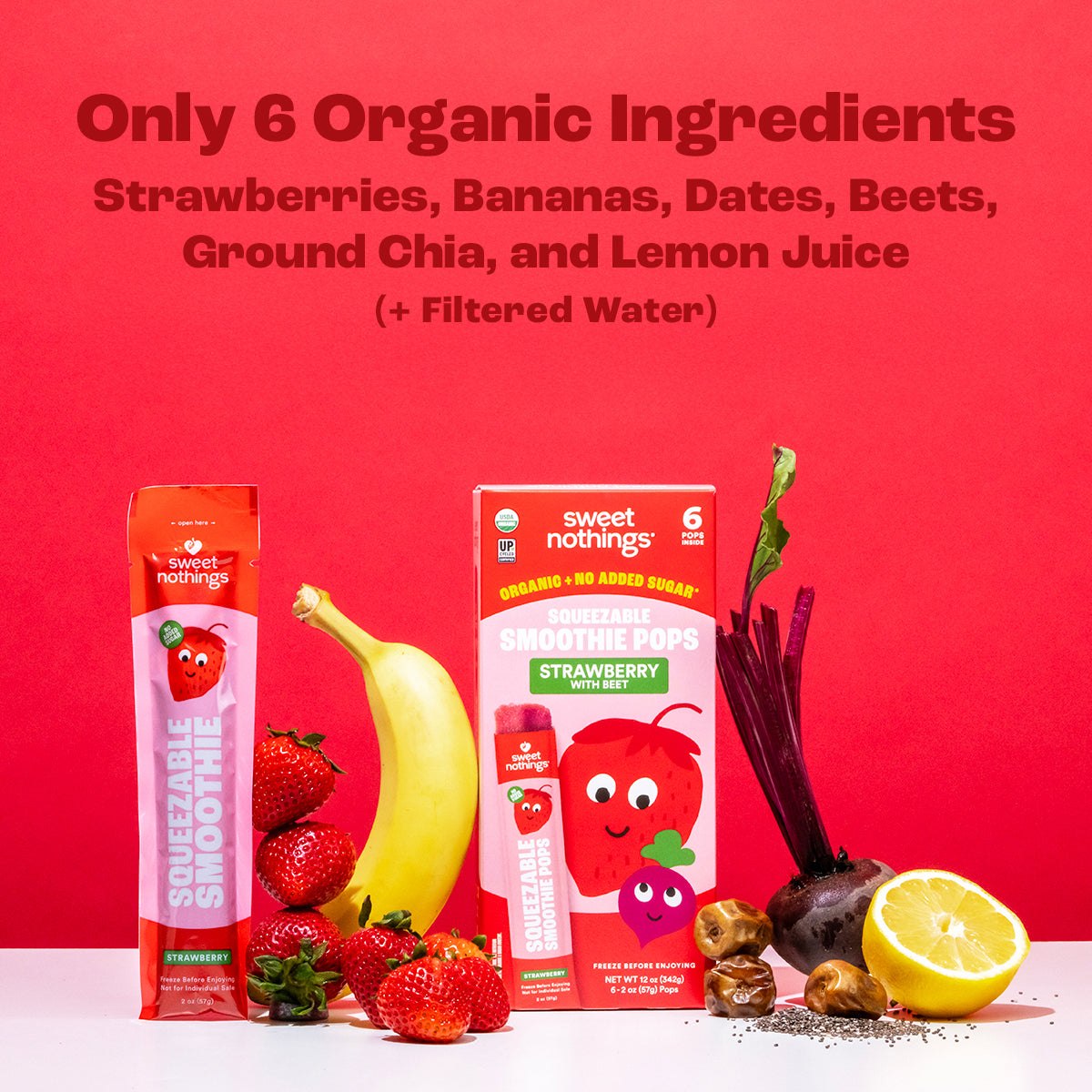 organic strawberry seeds for sale Strawberry Beet Squeezable Smoothie Pops – Sweet Nothings