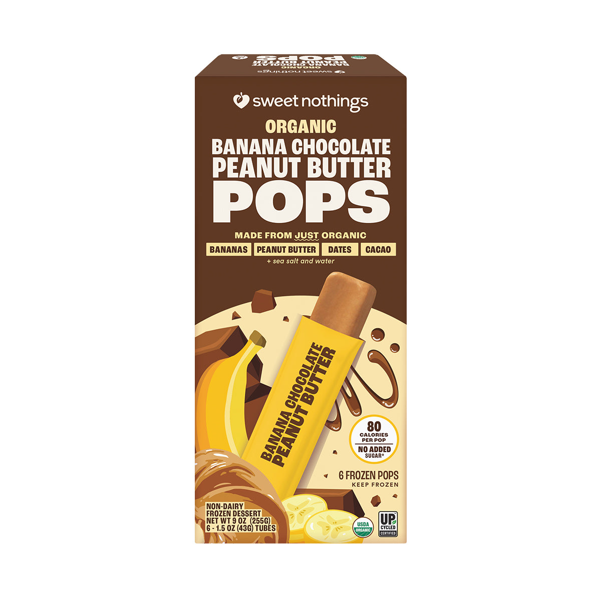 Banana Chocolate Peanut Butter Dessert Pops