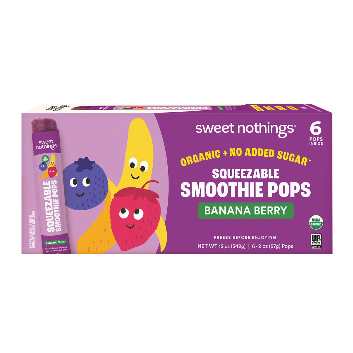 Banana Berry Squeezable Smoothie Pops