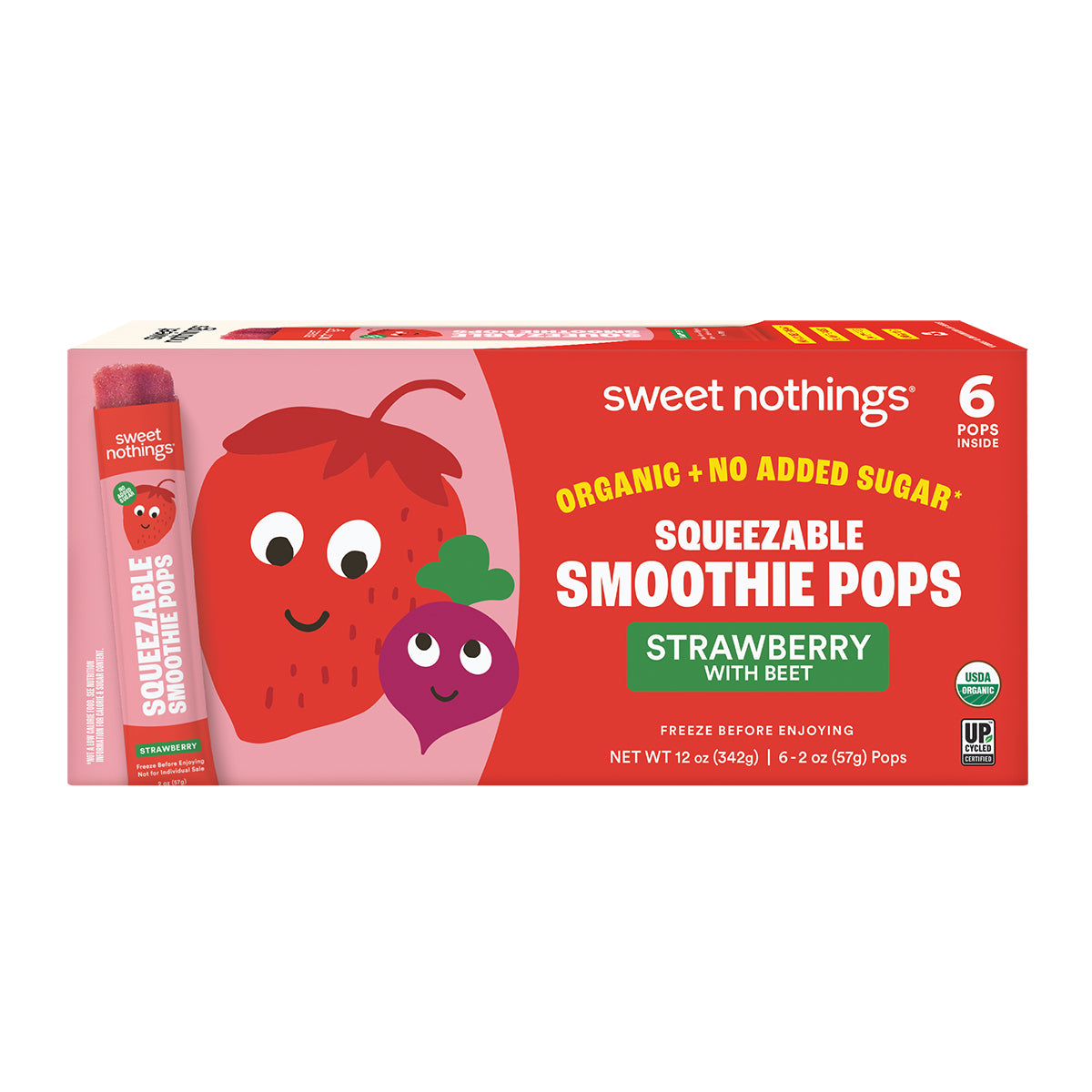 Strawberry Beet Squeezable Smoothie Pops – Sweet Nothings