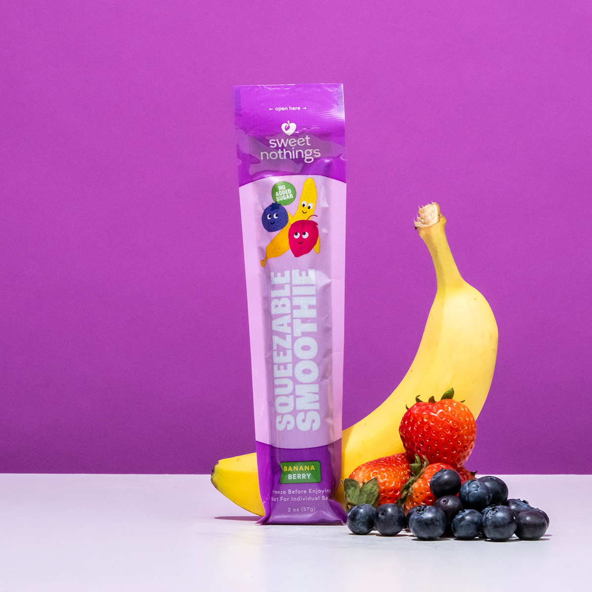 Banana Berry Squeezable Smoothie Pops